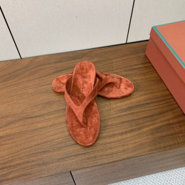 Шлепанцы Loro Piana оранжевого цвета