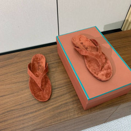 Шлепанцы Loro Piana оранжевого цвета