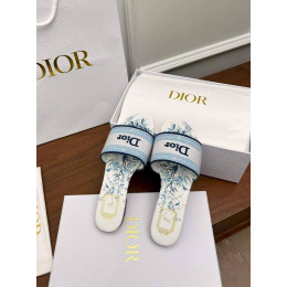 Шлепанцы Dior голубого цвета