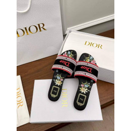Шлепанцы Dior черного цвета