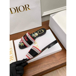 Шлепанцы Dior черного цвета