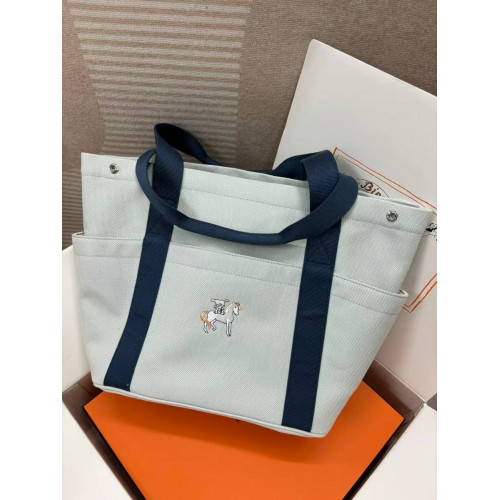 Сумка Hermes голубого цвета