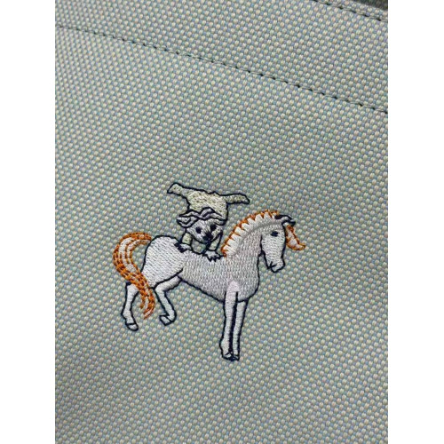 Сумка Hermes голубого цвета