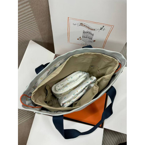 Сумка Hermes голубого цвета