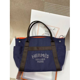Сумка Hermes синего цвета