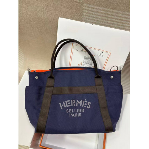Сумка Hermes синего цвета