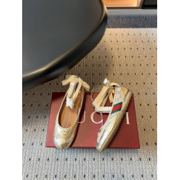 Балетки Gucci золотистого цвета