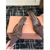Мюли Miu Miu коричневого цвета
