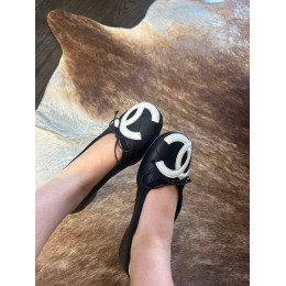 Балетки Chanel черного цвета