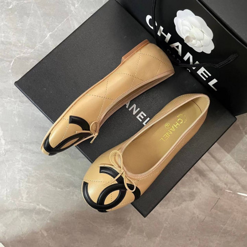 Балетки Chanel бежевого цвета