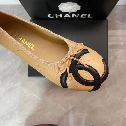 Балетки Chanel бежевого цвета