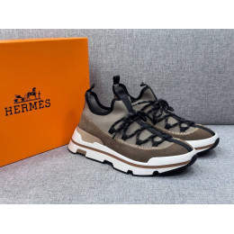 Кроссовки Hermes коричневого цвета