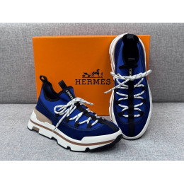 Кроссовки Hermes синего цвета