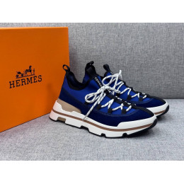 Кроссовки Hermes синего цвета