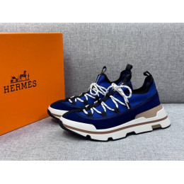 Кроссовки Hermes синего цвета