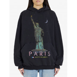 Худи Balenciaga черного цвета