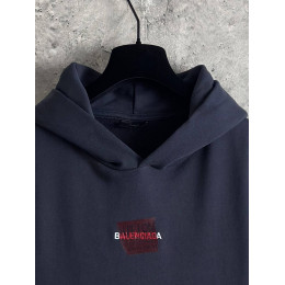Худи Balenciaga синего цвета