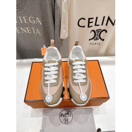 Кроссовки Hermes бежевого цвета