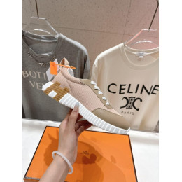 Кроссовки Hermes бежевого цвета