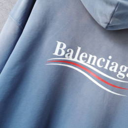 Худи Balenciaga голубого цвета