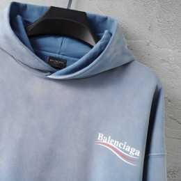 Худи Balenciaga голубого цвета