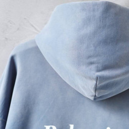 Худи Balenciaga голубого цвета