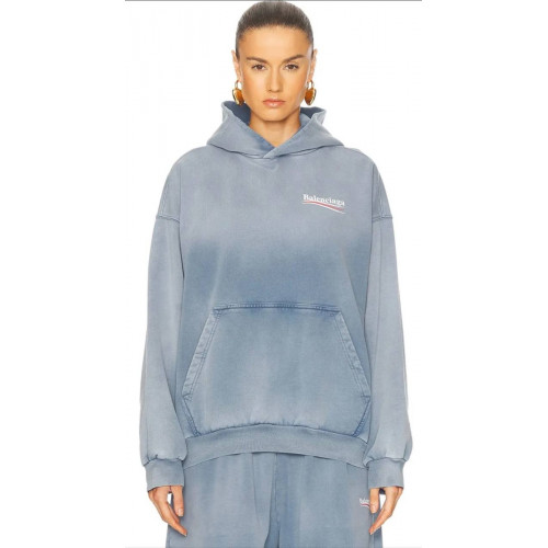 Худи Balenciaga голубого цвета