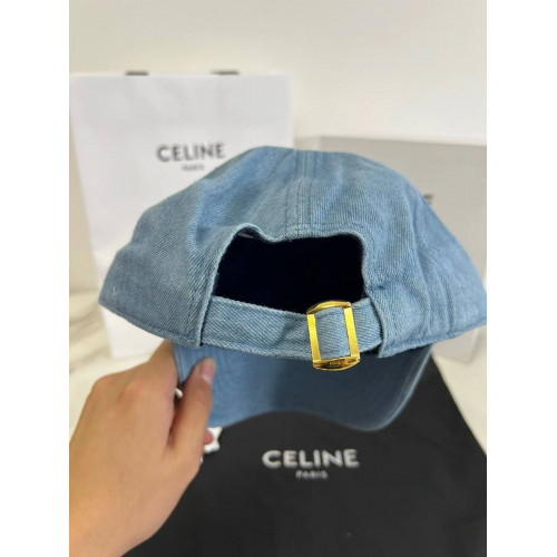Бейсболка Celine голубого цвета