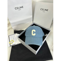 Бейсболка Celine голубого цвета