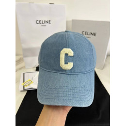 Бейсболка Celine голубого цвета