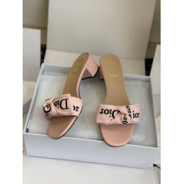 Сабо Dior розового цвета