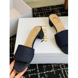 Сабо Dior синего цвета