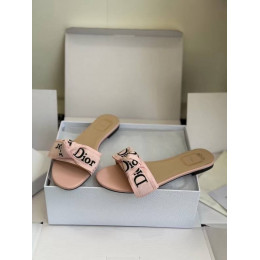 Шлепанцы Dior розового цвета