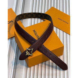 Ремень Louis Vuitton бордового цвета