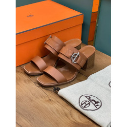 Сабо Hermes оранжевого цвета