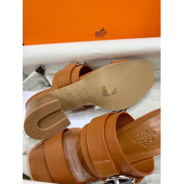 Сабо Hermes оранжевого цвета