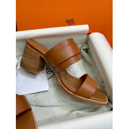 Сабо Hermes оранжевого цвета