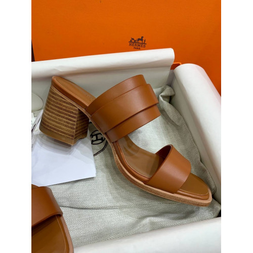 Сабо Hermes оранжевого цвета