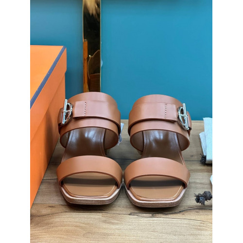 Сабо Hermes оранжевого цвета
