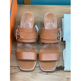 Сабо Hermes оранжевого цвета