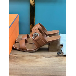 Сабо Hermes оранжевого цвета