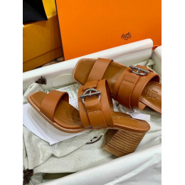 Сабо Hermes оранжевого цвета