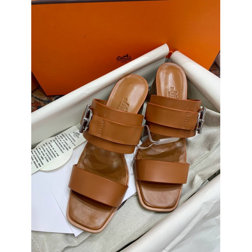 Сабо Hermes оранжевого цвета