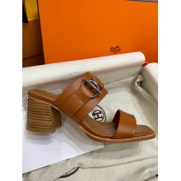 Сабо Hermes оранжевого цвета