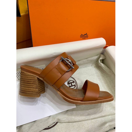 Сабо Hermes оранжевого цвета