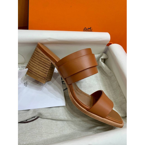 Сабо Hermes оранжевого цвета