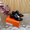 Сабо Hermes черного цвета