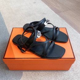 Босоножки Hermes черного цвета
