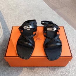 Босоножки Hermes черного цвета