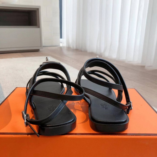 Босоножки Hermes черного цвета